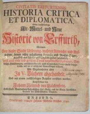 Die Geschichte von Erfurt