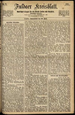 Ausgabe vom Samstag, den 23. Juni 1883.