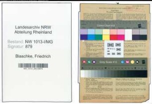 Entnazifizierung Friedrich Blaschke , geb. 12.08.1921 (Autoschlosser)