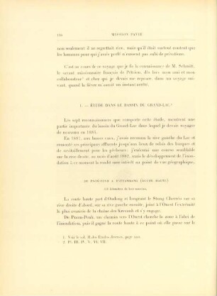1. Étude dans le bassin du Grand-Lac