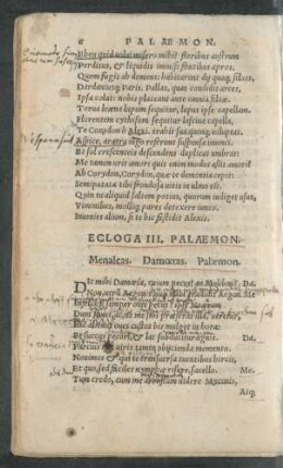 Ecloga III. Palaemon.