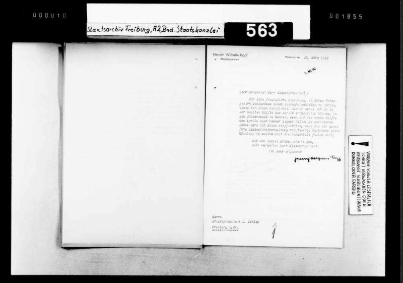 Abschuss von Auerhähnen durch Gäste des Staatspräsidenten (Generalkonsul Dr. Adolf Ammann, Regierungs- und Nationalrat Fritz Brechbühl, Ministerpräsident Kopf, Hochkommissar John McCloy und Sohn, Commandant en Chef en Allemagne General Noiret)