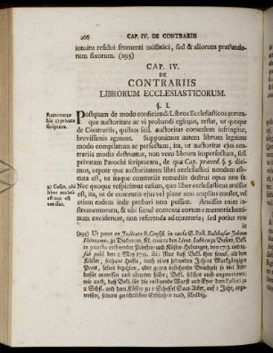 Cap. IV. De Contrariis Librorum Ecclesiasticorum.