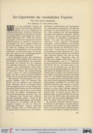2: Zur Urgeschichte der orientalischen Teppiche