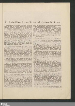 Die freiwilligen Bürgerschützen und die Harnischschützen