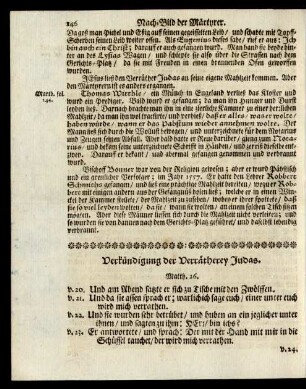 [VI. Verkündigung der Verrätherey Judä]
