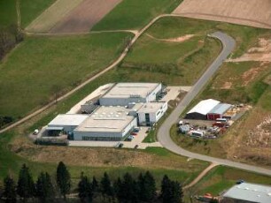 Steinbach-Herges-Hallenberg. Gewerbegebiet Am Scherzer. Luftbild-Schrägaufnahme von Westsüdwest
