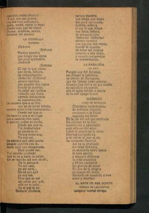 La Generala : Terceto