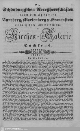 St. Egidien, Das Dorf Jerisau, Das Dorf Reinholdshain, Lobsdorf, Niederlungwitz : 9. Lieferung