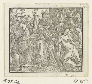 Kreuztragung, Blatt der Folge "Leben Christi"