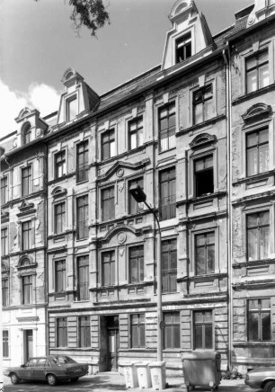 Görlitz-Altstadt, Bahnhofstraße 13. Wohnhaus (E. 19. Jh.). Straßenansicht