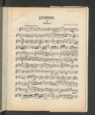 Quintett. I. Violino I.