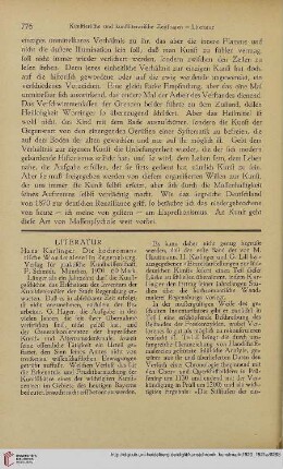 Literatur / [Notizen] / Kunstmarkt