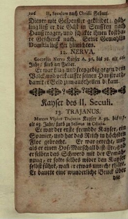 Kayser des II. Seculi