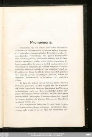 Promemoria.