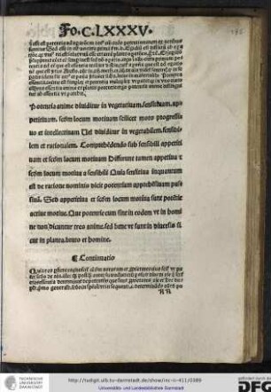 Continuatio: quia res perfecte cognoscitur cum secundum naturam et proprietates eius scitur ut patet...