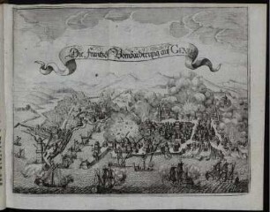 Ill. "Die frantzös. Bombardirung auf Genua"