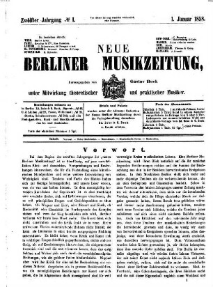 Neue Berliner Musikzeitung. 12. 1858