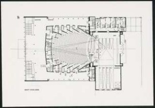 Stadttheater (später: Heinz-Hilpert-Theater), Lünen: Grundriss Parkettgeschoss