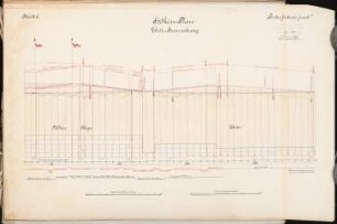 Umbau Bahnhof, Lehrte Schinkelwettbewerb 1902: Höhenplan Lehrte-Braunschweig 1:5000 (Längen), 1:200 (Höhen)