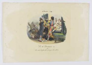 4e Parade – 1799, Le 18 Brumaire an, ou: La Raison du plus fort est toujours la meilleure, Blatt 4 der Folge "Métamorphoses d’Arlequin – Parades jouées sur le Théâtre Français"