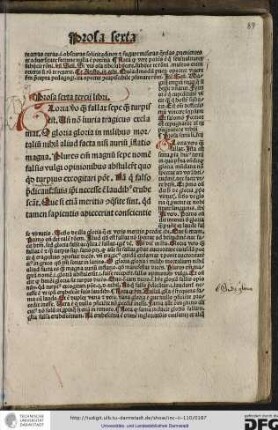 Prosa sexta tertii libri