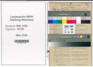 Entnazifizierung Emil Nau , geb. 12.10.1900 (Steiger)