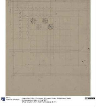 Darmstadt, Wohnhaus Olbrich, Erdgeschoss, Studio, Deckenprojektion