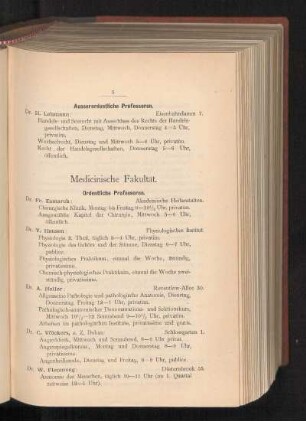 Medicinische Fakultät.