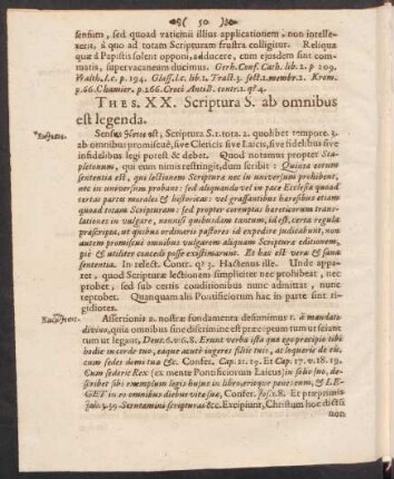 Thes. XX. Scriptura S. ab omnibus est legenda.