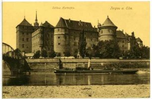 Torgau. Schloss Hartenfels mit Schlepper