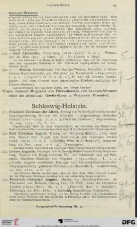 Schleswig-Holstein (Nr. 351-356)