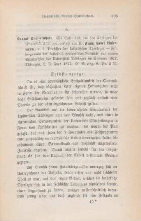695-698 [Rezension] Linsenmann, Franz Xaver, Konrad Summenhart