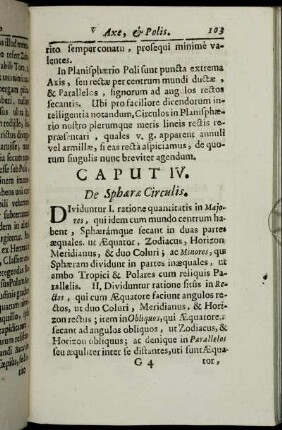 Caput IV. De Sphæræ Circulis.