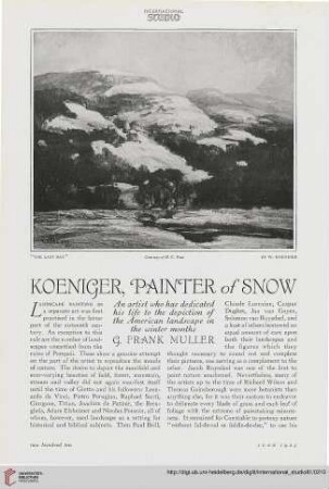 81.1925 = Nr. 337: Koeniger, painter of snow
