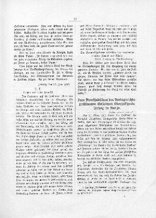 Zum Dienstjubiläum des Amtsgerichtspräsidenten Geheimen Oberjustizrats Herzog in Berlin