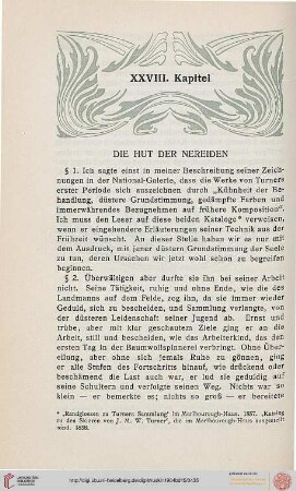 XXVIII. Die Hut der Nereiden
