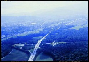 Freiburg: Freiburg Mitte, Autobahnkreuz von Westen