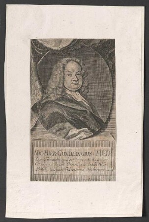 Porträt Nicolaus Hieronymus Gundling (1671-1729)