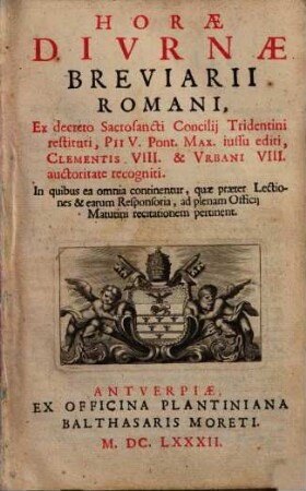 Horae diurnae Breviarii Romani