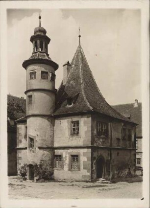 Rothenburg ob der Tauber. Hegereiterhaus im Spitalhof