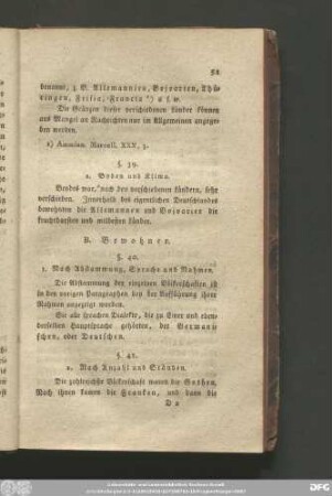 B. Bewohner.
