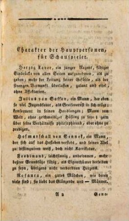 Julius von Sassen : Ein Trauerspiel in 4 Aufzügen