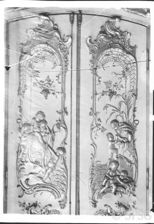 Berlin, Schloss Charlottenburg, Neuer Flügel, Speisesaal, Weißer Saal, R.: 362, Tür.