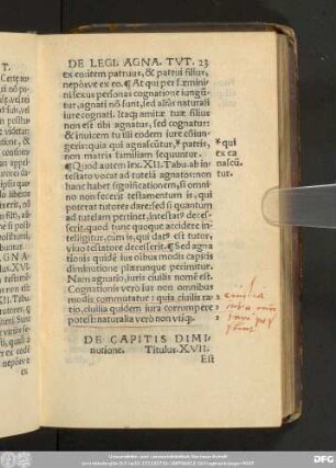 De Capitis Diminutione. Titulus. XVII.