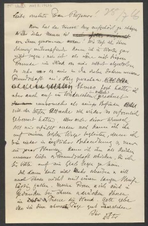 Brief an Winifred Wagner : 28.07.1916