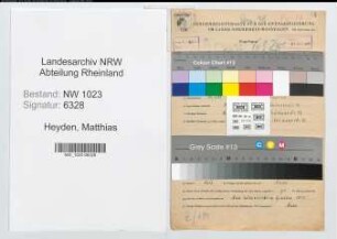 Entnazifizierung Matthias Heyden , geb. 15.10.1913 (Polizeibeamter)