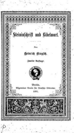 Steininschrift und Bibelwort