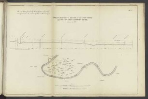 Appendix A.B(1). Plan and Longitudinal Section of the River Thames from Moulsey Lock to Richmond Bridge.