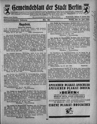 1926,30: Nr. 30, 25. Juli 1926